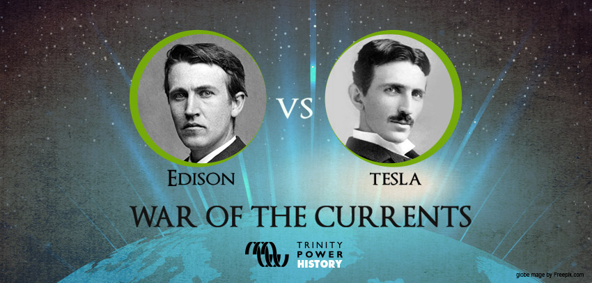 Edison and Tesla portrait images