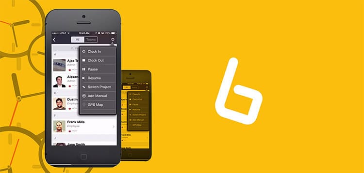 Mobile app screenshot yellow background