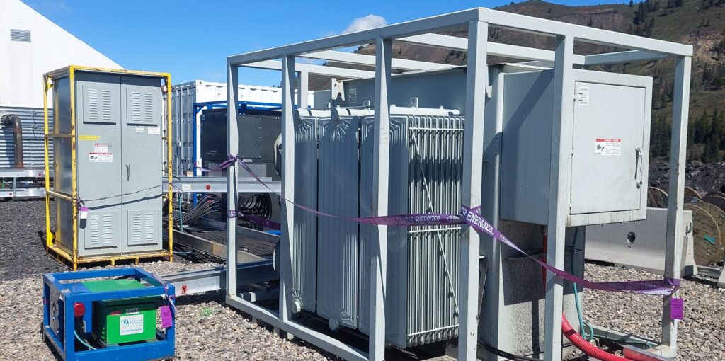 Providing Temporary Power to a Mining Operation