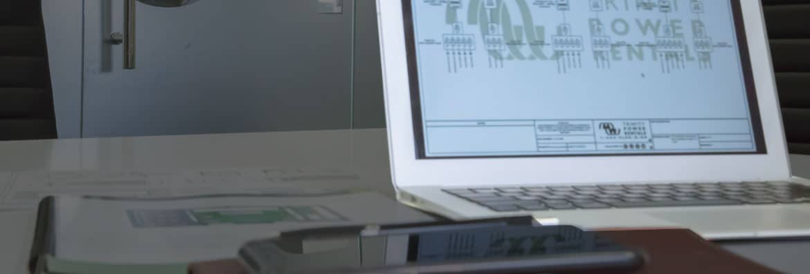 Laptop with Schematics Showing