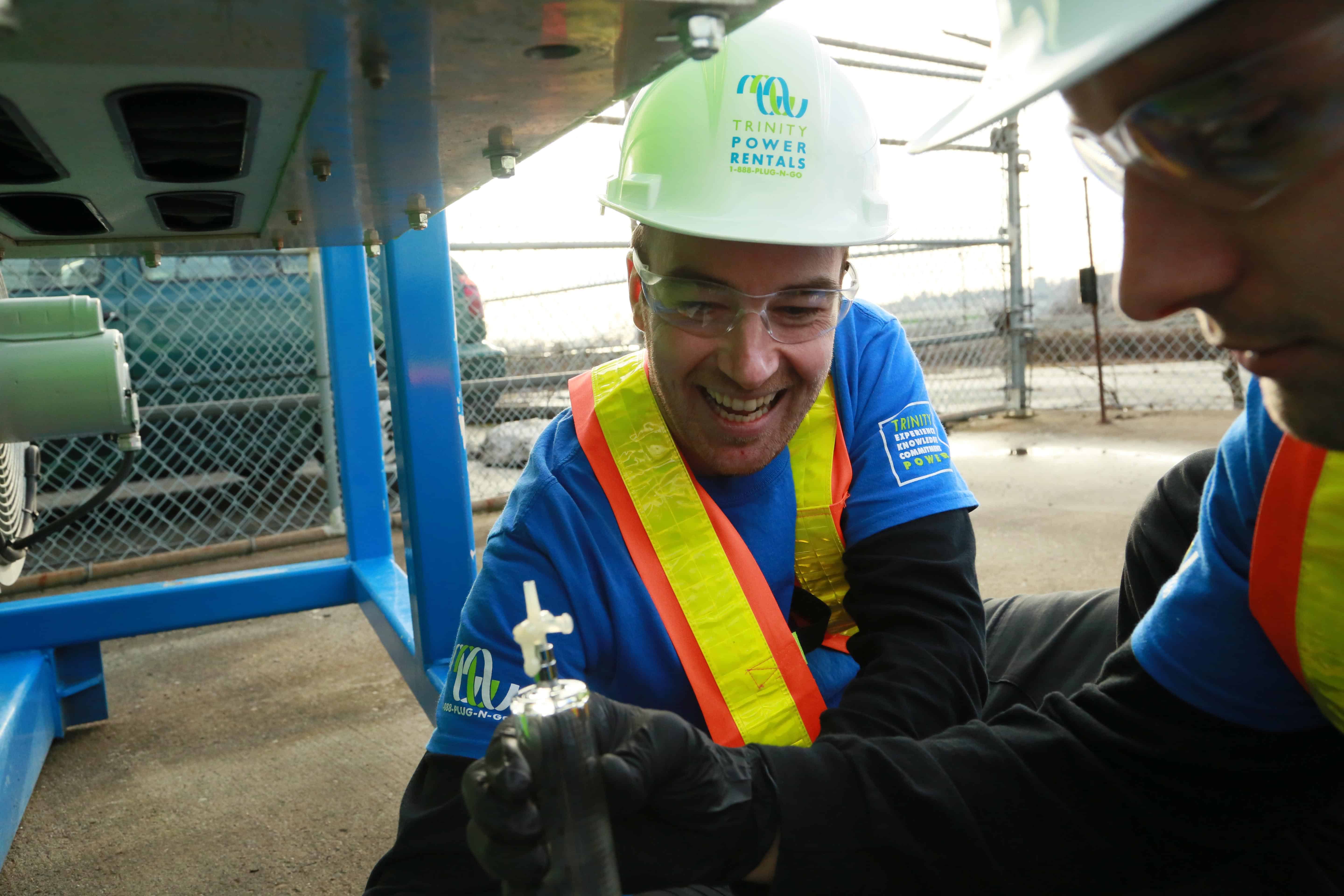 Trinity Power Workers On-Site