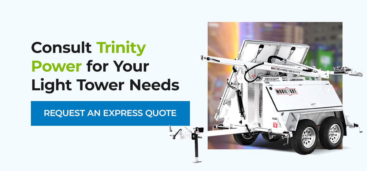 Consult Trinity Power For Your Light Tower Needs